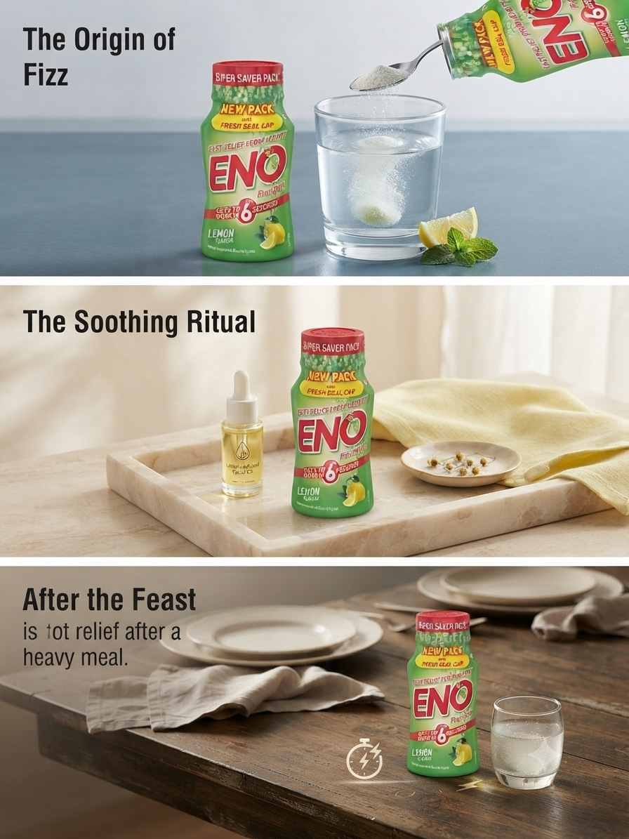 ENO Fruit Salt Lemon 100g | Fast Relief from Acidity, Heartburn & Acid Indigestion | Effervescent Antacid Powder | Refreshing Lemon Flavour