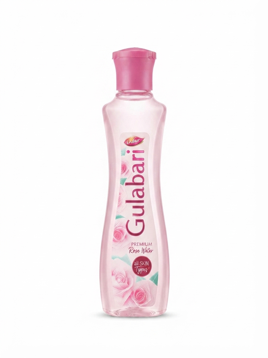 Dabur Gulabari Premium Rose Water | Rose Water Toner for Face | Refreshes & Hydrates Skin | Lightweight Non-Greasy Facial Toner | Suitable for All Skin Types