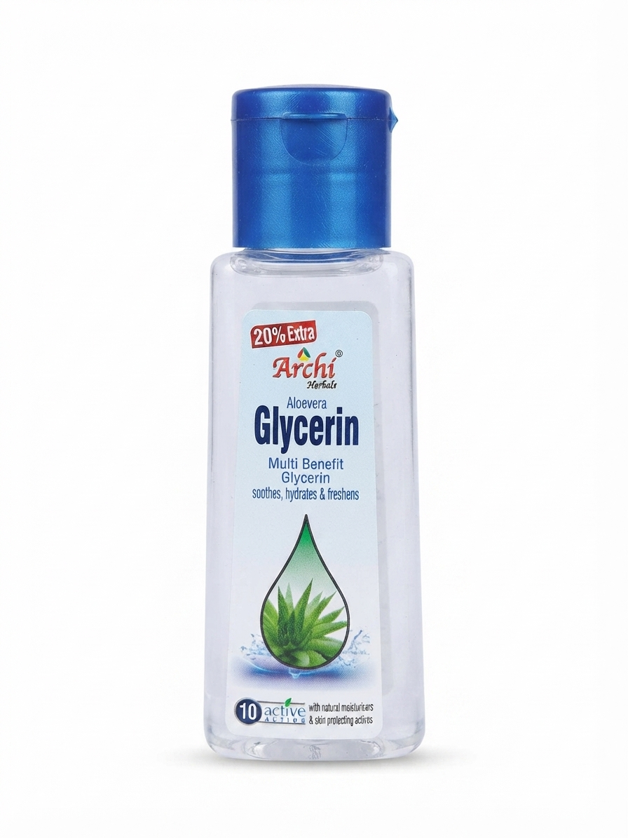 Aloe Vera Glycerin Multi Benefit Skin Moisturizer | Glycerin with Aloe Vera Juice | Helps Hydrate, Soften & Moisturize Dry Skin | For External Use
