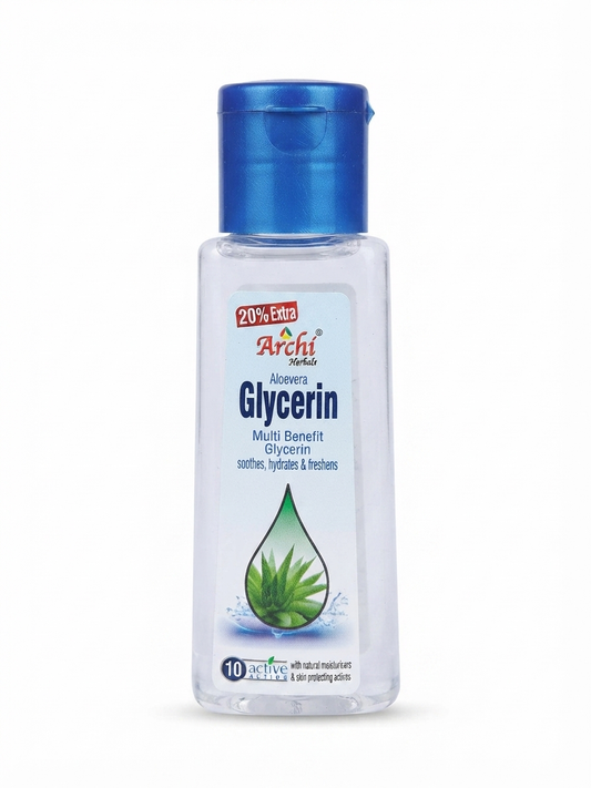 Aloe Vera Glycerin Multi Benefit Skin Moisturizer | Glycerin with Aloe Vera Juice | Helps Hydrate, Soften & Moisturize Dry Skin | For External Use