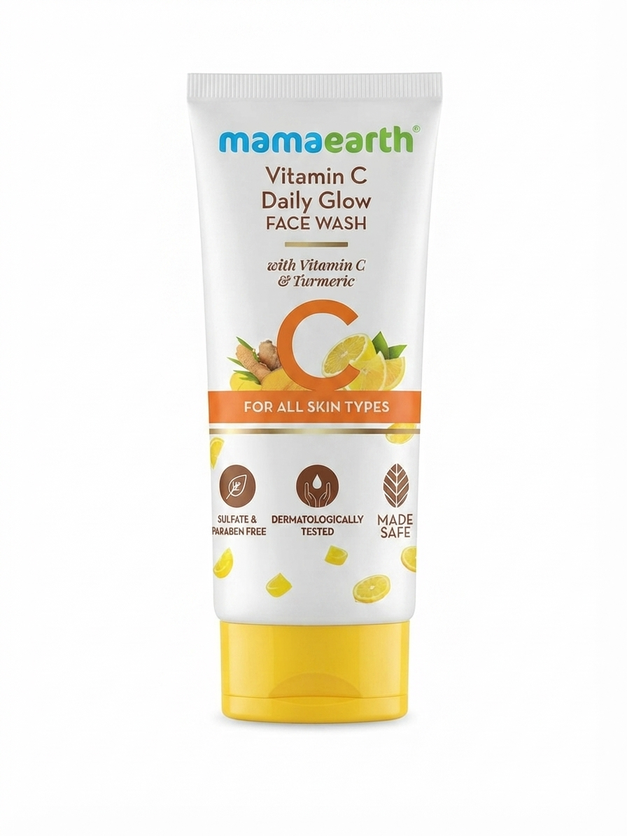 Mamaearth Vitamin C Daily Glow Face Wash with Vitamin C & Turmeric, 100 ml