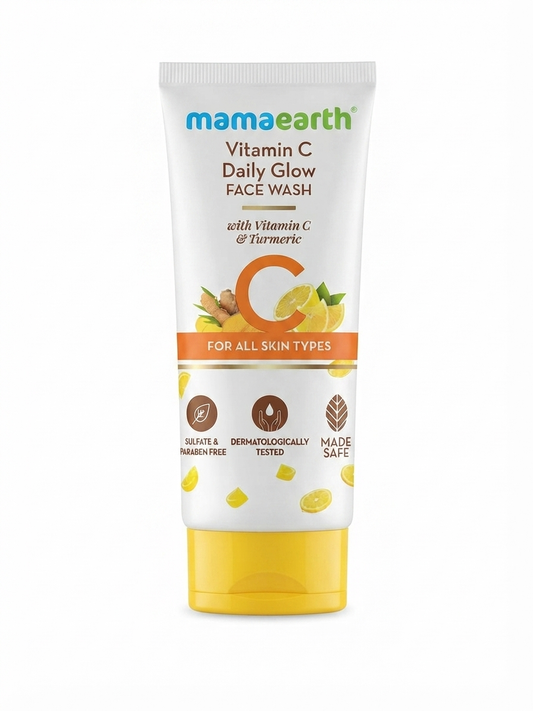 Mamaearth Vitamin C Daily Glow Face Wash with Vitamin C & Turmeric, 100 ml