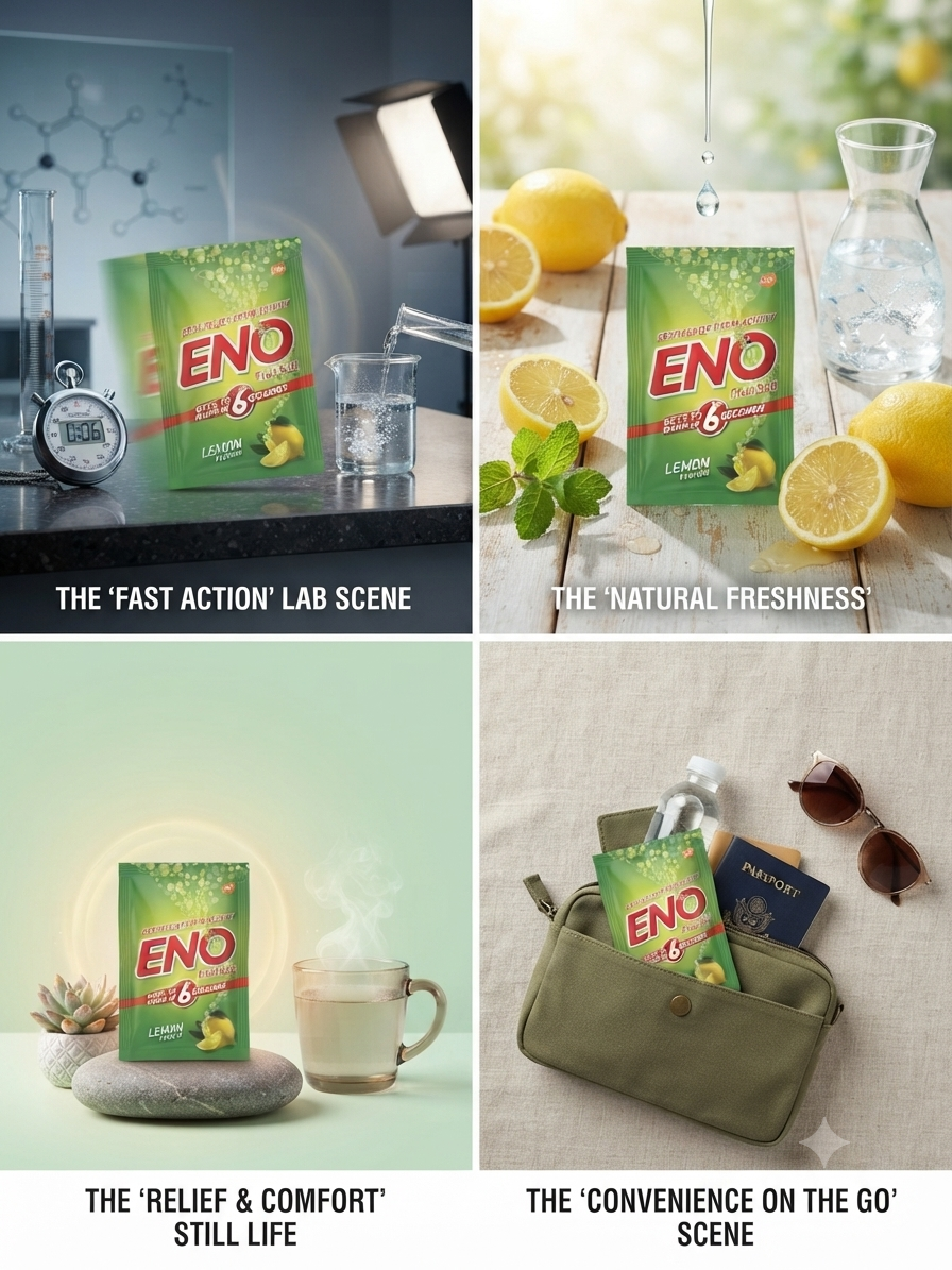 ENO Fruit Salt Antacid Powder, Lemon Flavour, Fast Relief from Acidity, Heartburn & Indigestion, Effervescent Powder for Oral Solution
