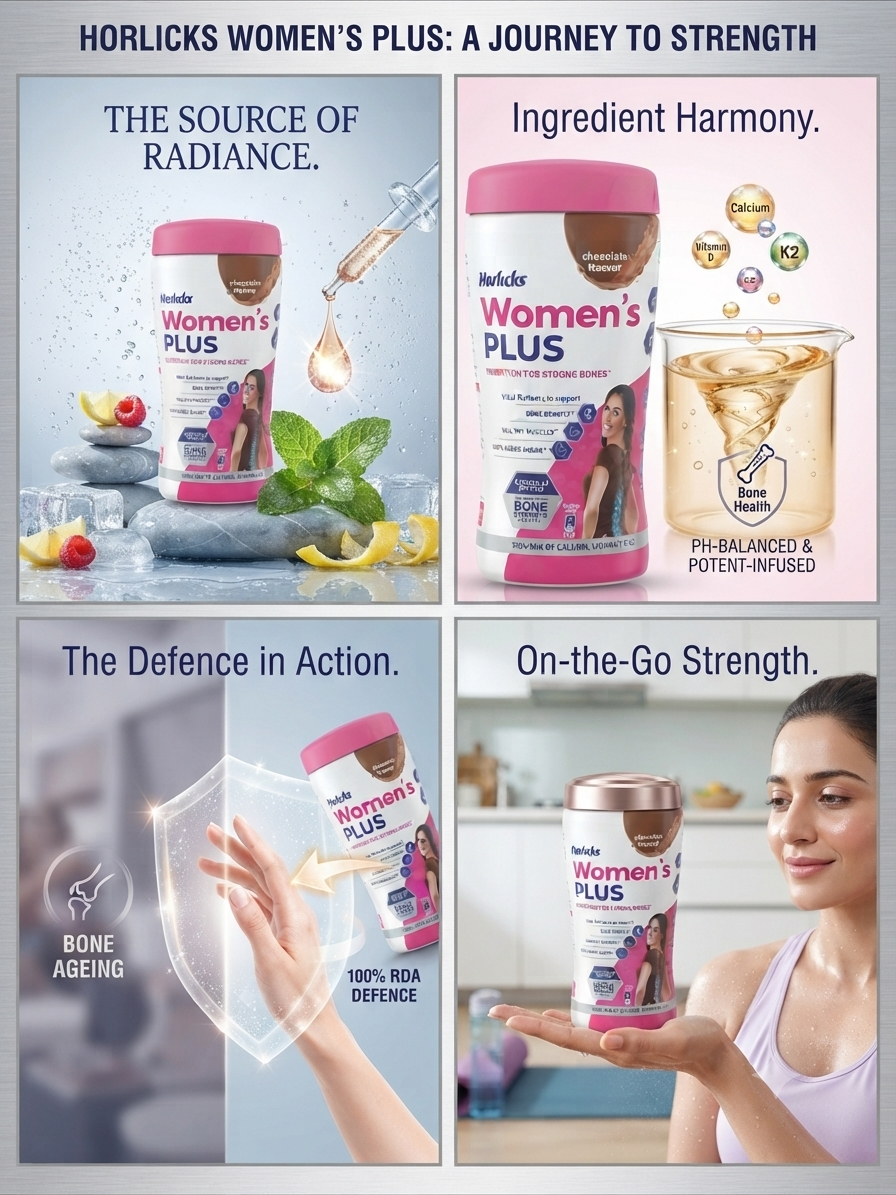 Horlicks Women’s Plus Chocolate Flavour Nutrition Drink, Calcium, Vitamin D & K2 for Bone Strength, Protein & Muscle Support, Daily Nutrition Supplement for Adult Women, 400g