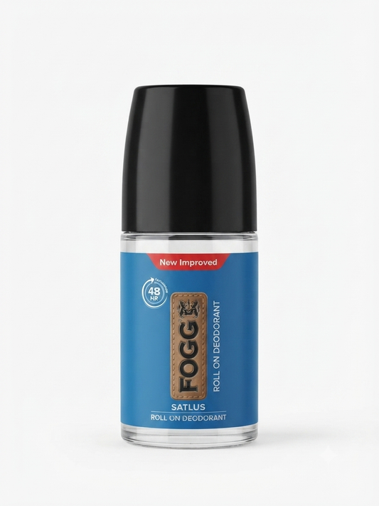 FOGG Sattlus Roll On Deodorant for Men, Antiperspirant & Deodorant, 24 Hour Odour Protection, Quick Dry Non-Sticky Formula, Alcohol-Free, 50ml