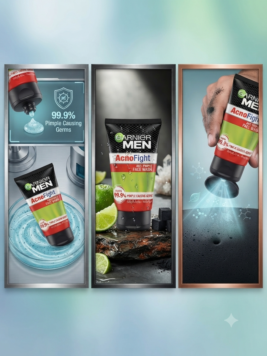 Garnier Men AcnoFight Anti-Pimple Face Wash, Deep Cleansing Face Wash for Men with Salicylic Acid, Removes Excess Oil & Impurities, Helps Fight Pimples, Daily Facial Cleanser