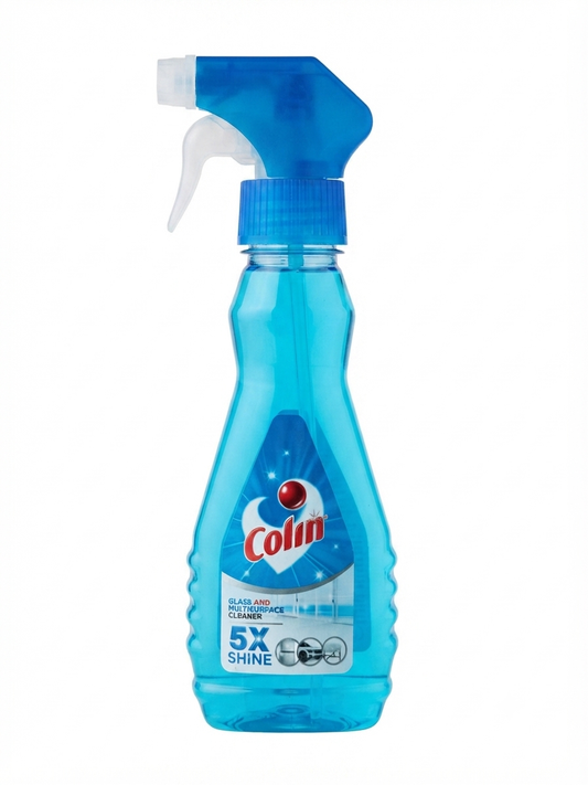 Colin Glass & Multi-Surface Cleaner Spray, 5X Shine Power for Glass, Mirrors, Ceramic & Laminated Surfaces, Streak-Free Cleaning Formula