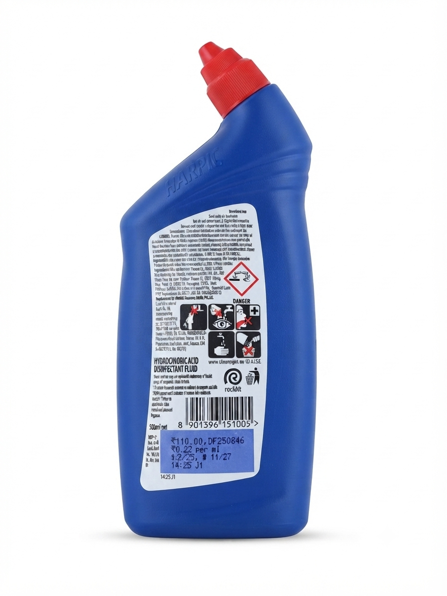 Harpic Power Plus 10X Total Clean Toilet Cleaner Liquid, Original Fresh Fragrance, Fast-Acting Toilet Bowl Cleaner for Deep Cleaning & Freshness