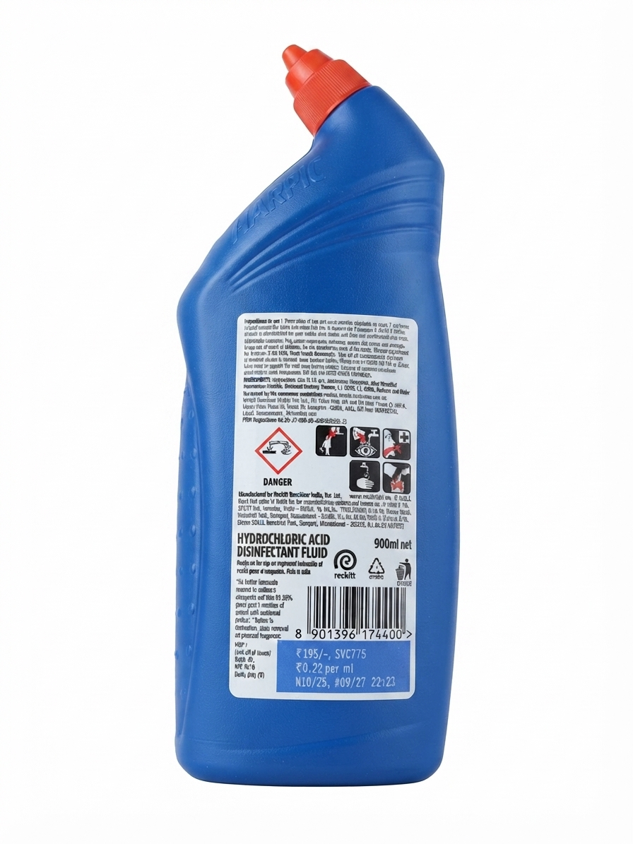 Harpic Power Plus 10X Total Clean Toilet Cleaner Liquid, Original Fresh Fragrance, Fast-Acting Toilet Bowl Cleaner for Deep Cleaning & Freshness