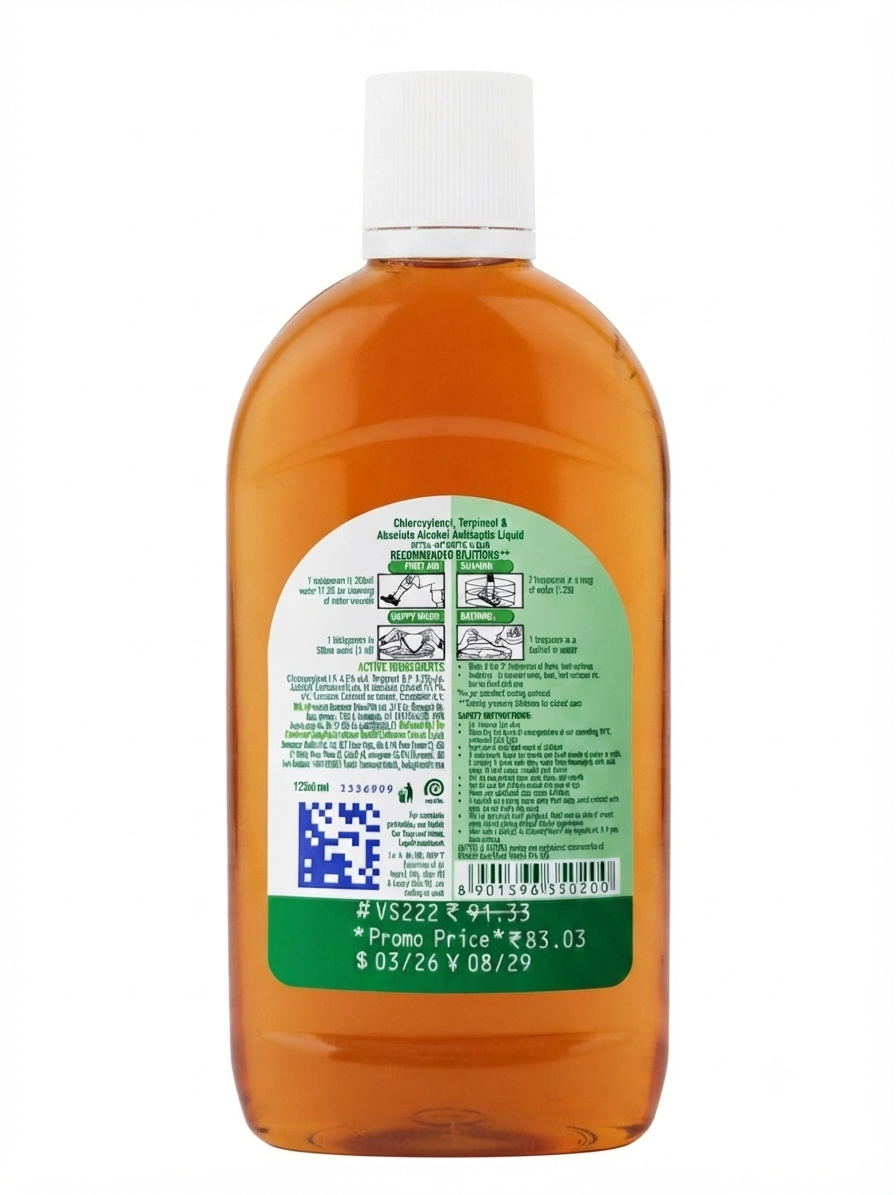 Dettol Antiseptic Liquid Germ Defence, Multipurpose Antiseptic Disinfectant for Personal Hygiene, Wound Care & Surface Cleaning, Family Hygiene Liquid