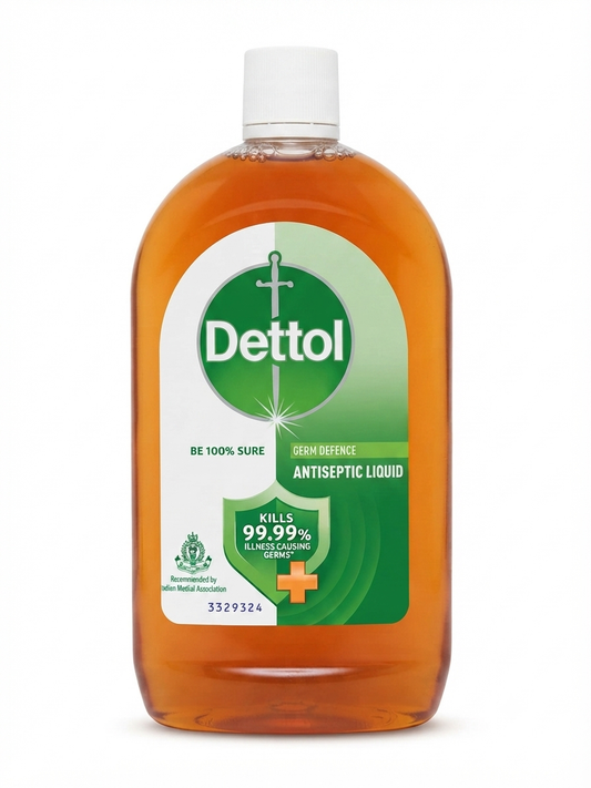 Dettol Antiseptic Liquid Germ Defence, Multipurpose Antiseptic Disinfectant for Personal Hygiene, Wound Care & Surface Cleaning, Family Hygiene Liquid