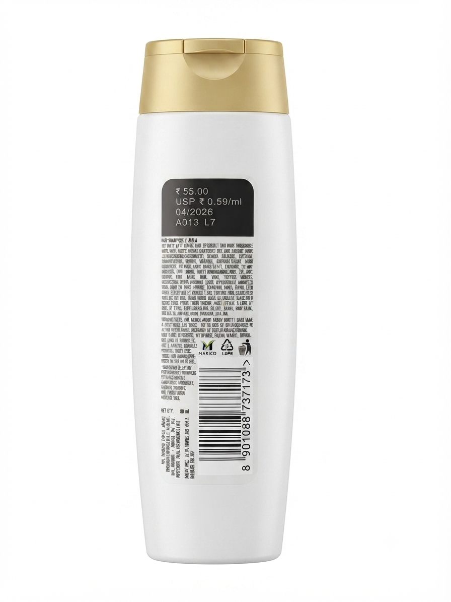 Parachute Advanced Protein Shampoo with Coconut Milk & Amla, For Soft & Shiny Hair, Protein-Enriched Hair Care Shampoo