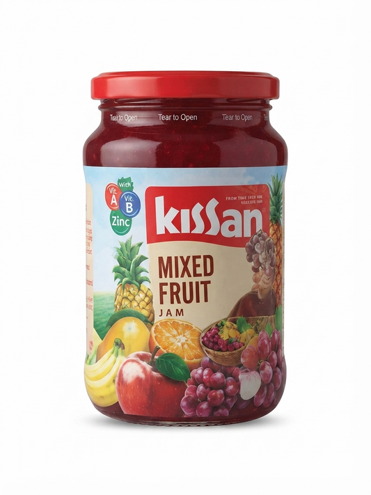 Kissan Mixed Fruit Jam, Fruity Spread with Mixed Fruit Blend, Smooth & Spreadable, 500g