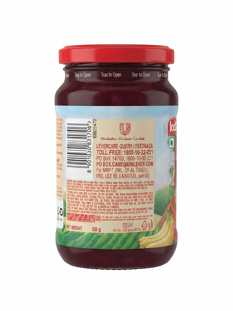 Kissan Mixed Fruit Jam, Fruity Spread with Mixed Fruit Blend, Smooth & Spreadable, 500g