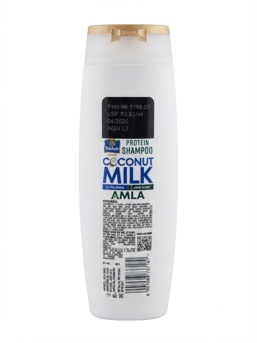 Parachute Advanced Protein Shampoo with Coconut Milk & Amla, For Soft & Shiny Hair, Protein-Enriched Hair Care Shampoo