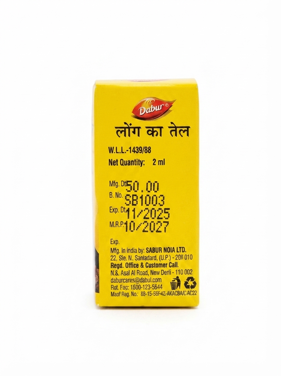 Dabur Laung Ka Tel (Clove Oil), Ayurvedic Clove Oil for Oral Care, Tooth & Gum Care, Traditional Herbal Oil