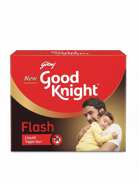 Godrej Good Knight Flash Liquid Vaporiser Refill, Fast-Acting Mosquito Repellent, Long-Lasting Indoor Protection, Easy Plug-In Refill for Good Knight Flash Range