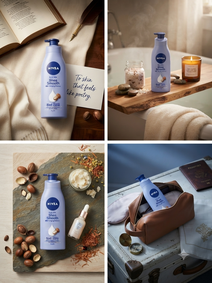 NIVEA Shea Smooth Body Milk Lotion, 400ml | 48H Deep Moisture | With Shea Butter & Deep Moisture Serum | For Dry to Very Dry Skin | 5-in-1 Complete Care
