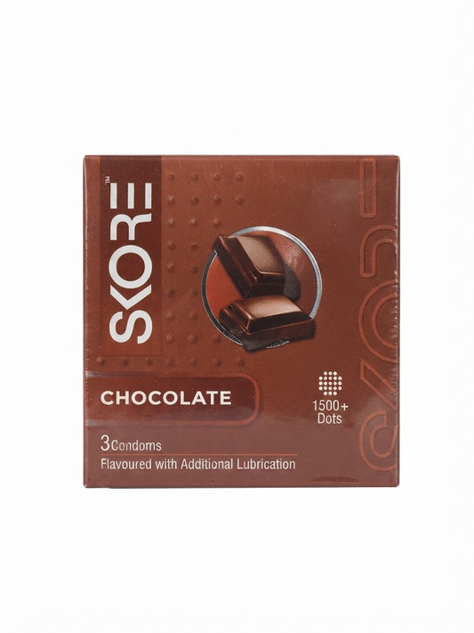 SKORE Not Out 3N Condoms, 3 Count | Climax Delay Condoms with Additional Lubrication | 1500+ Raised Dots for Stimulation | Natural Rubber Latex | ISO 4074 Compliant