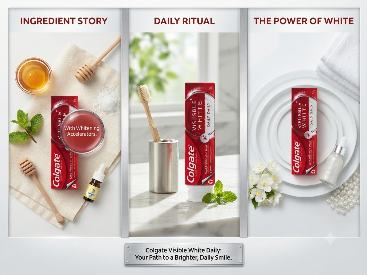 Colgate Visible White Daily Whitening Toothpaste, 20% More Product, Whitening Accelerators