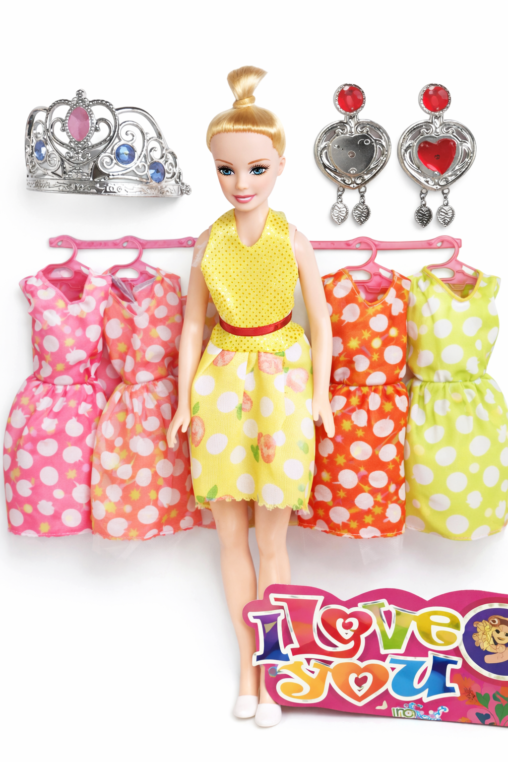 Fashion Doll Set for Girls with Dresses & Accessories