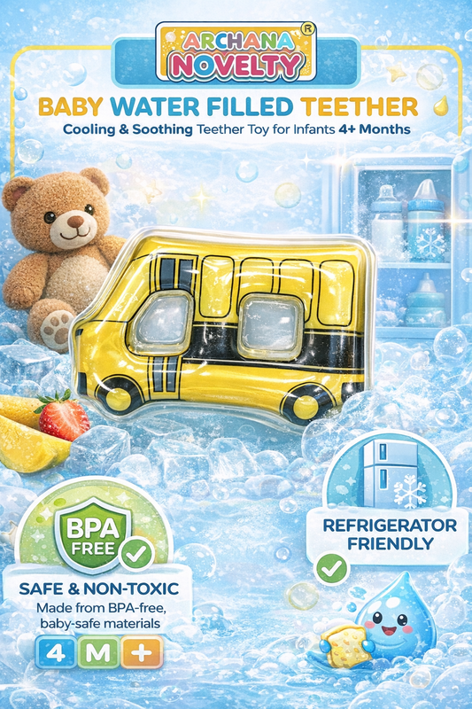 | BPA-Free Baby Teething Toy | Infant Gum Relief Toy (Multicolor)