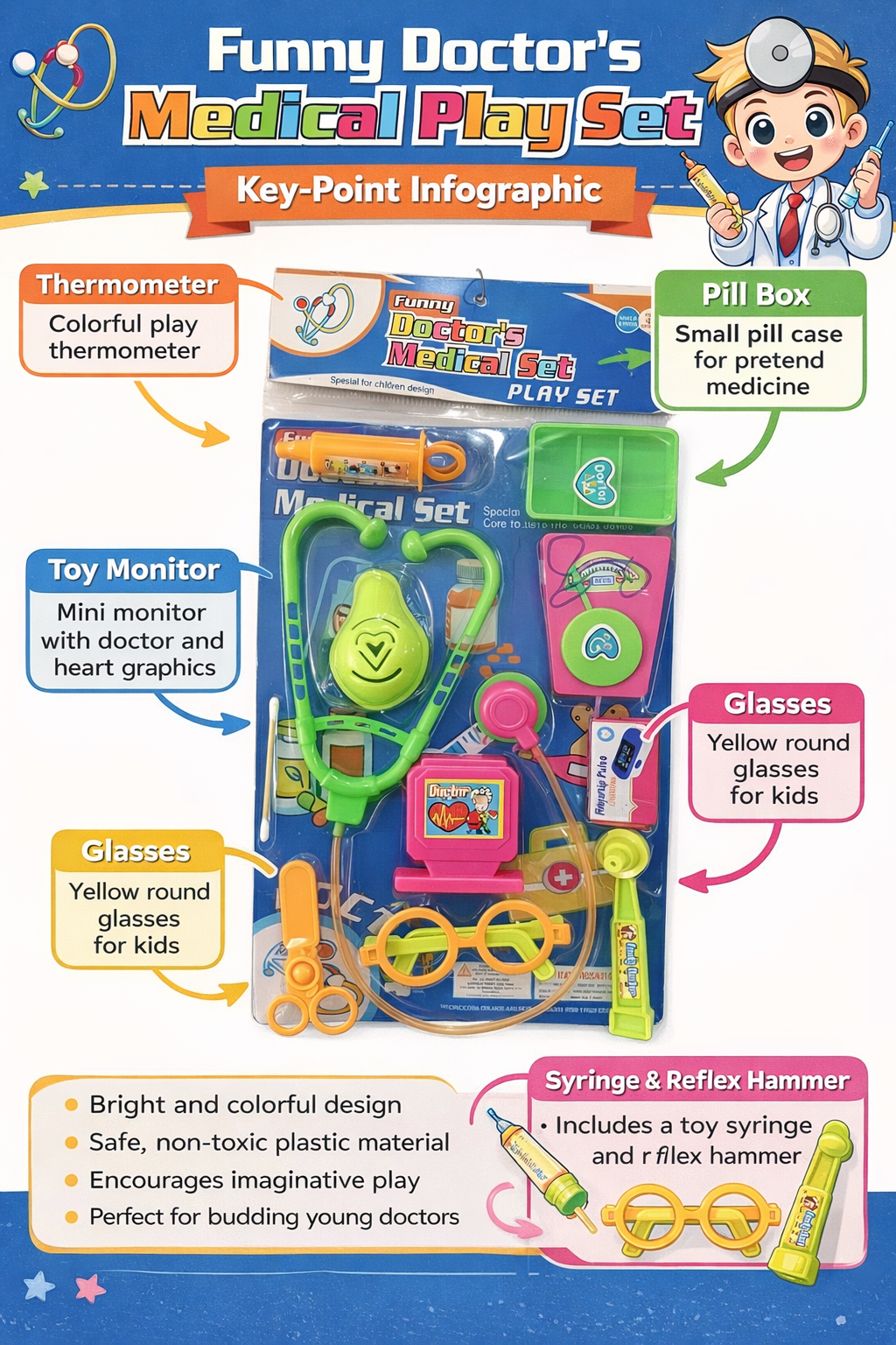 🩺 Kids Doctor Play Set