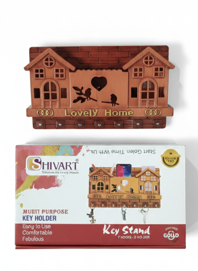 Wooden Lovely Home Key Holder for Wall