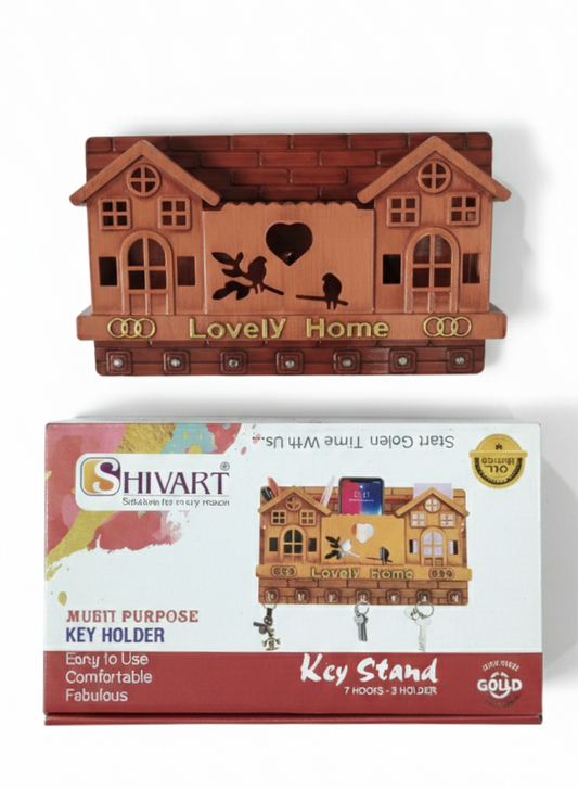 Wooden Lovely Home Key Holder for Wall