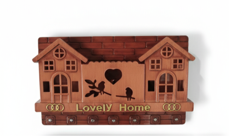 Wooden Lovely Home Key Holder for Wall