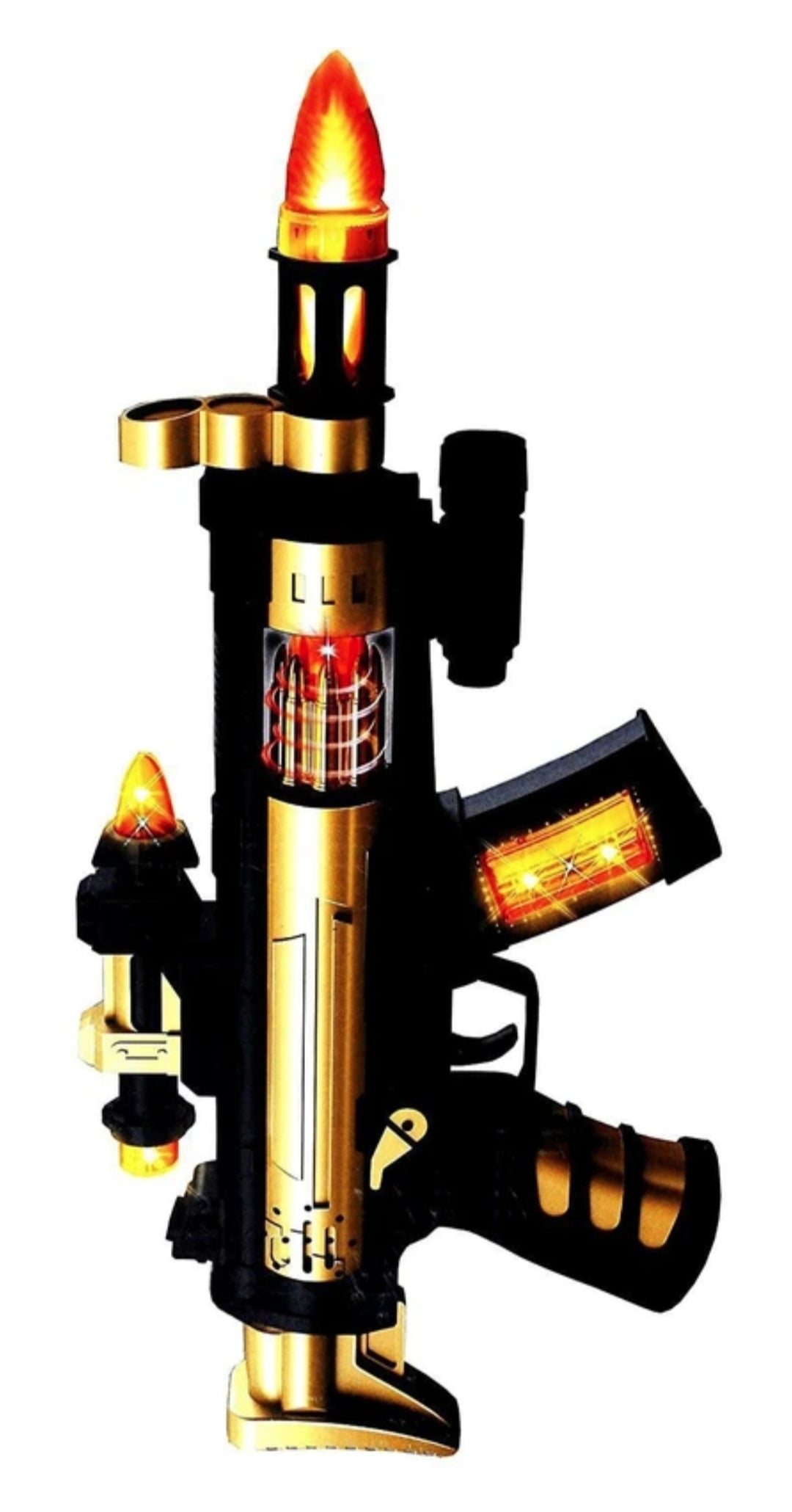 Electric Toy Gun with Light & Sound | 360° Rotating Bullet Effect Toy Blaster
