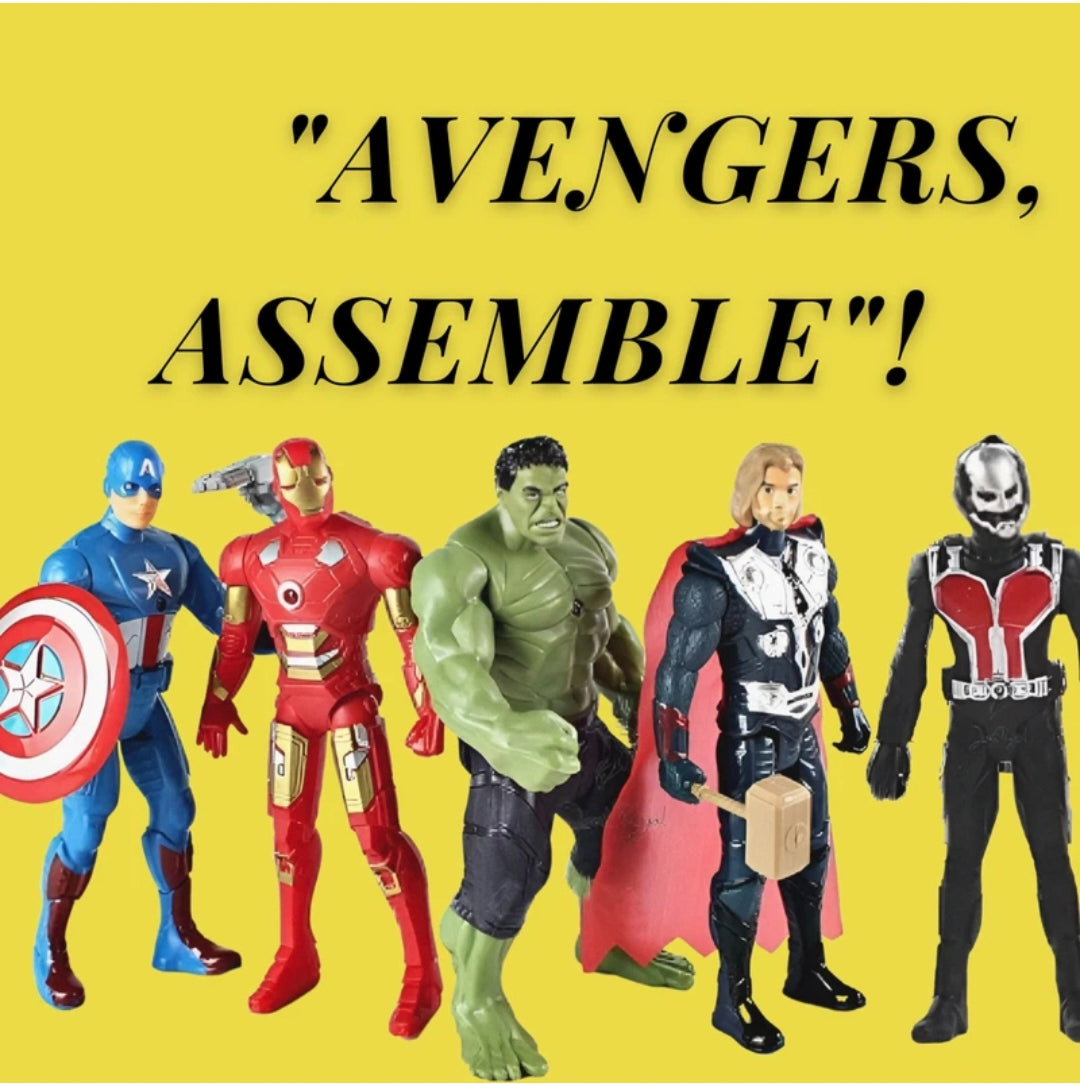 Superhero Action Figures Toy Set (Pack of 5)