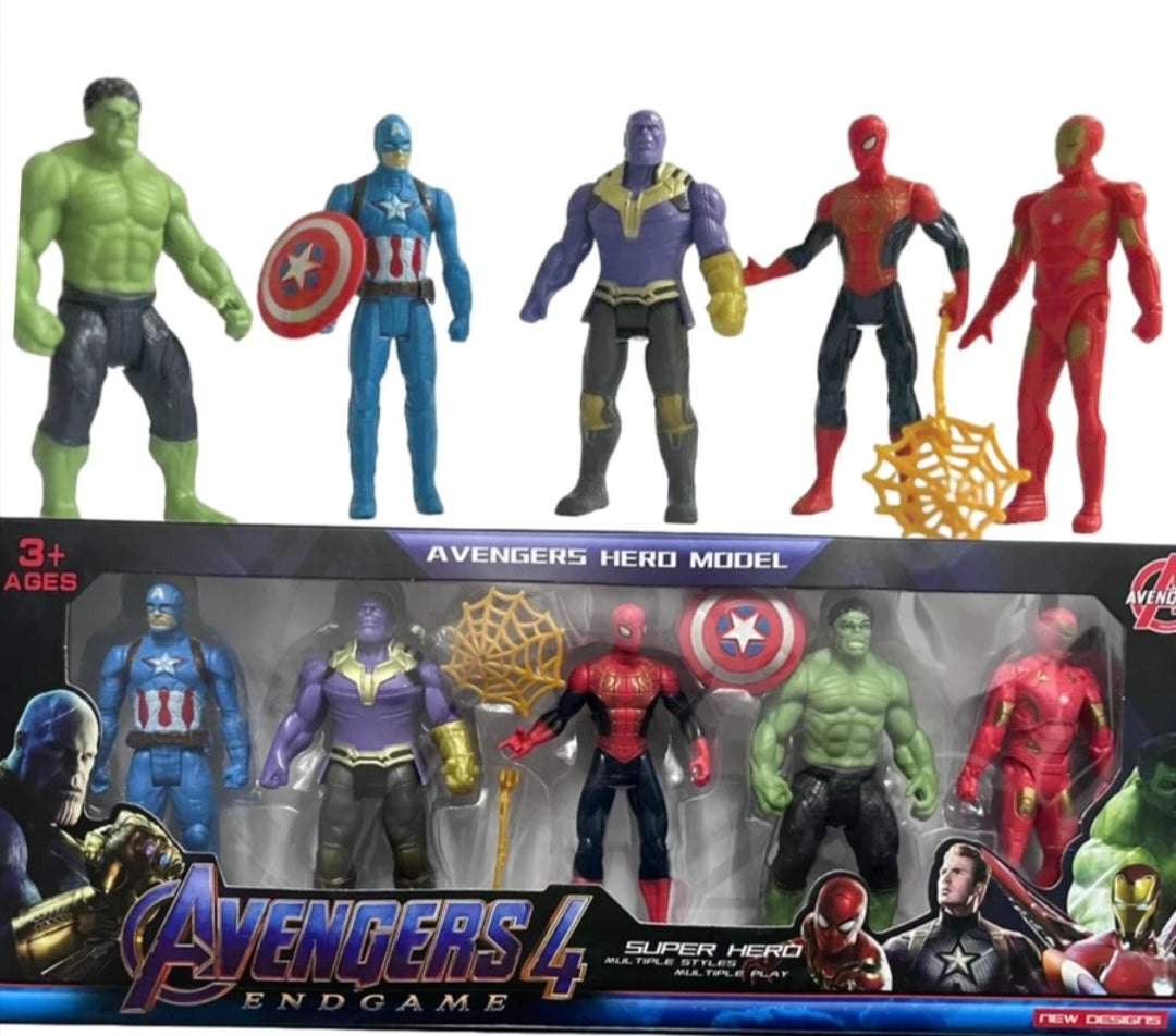 Superhero Action Figures Toy Set (Pack of 5)