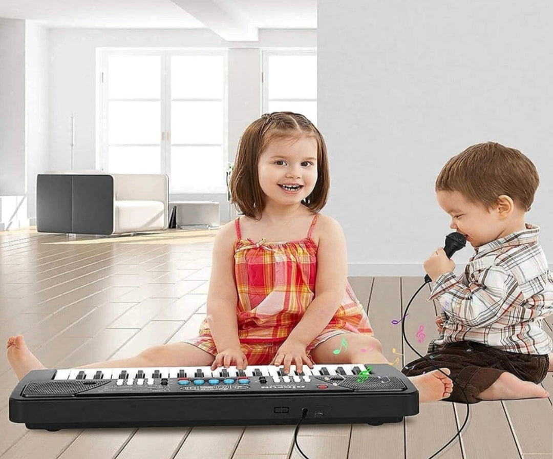 37 Keys Electronic Keyboard Piano for Kids with Microphone | Musical Learning Toy Keyboard