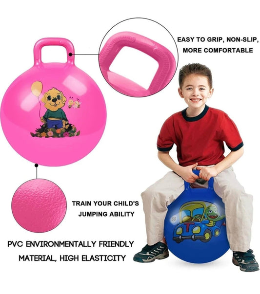 Kids Hopper Ball with Handle | Inflatable Jumping Ball for Toddlers & Children