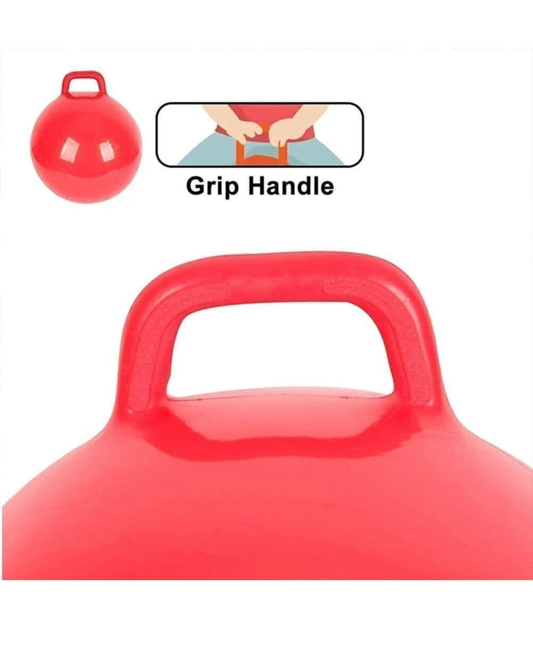 Kids Hopper Ball with Handle | Inflatable Jumping Ball for Toddlers & Children