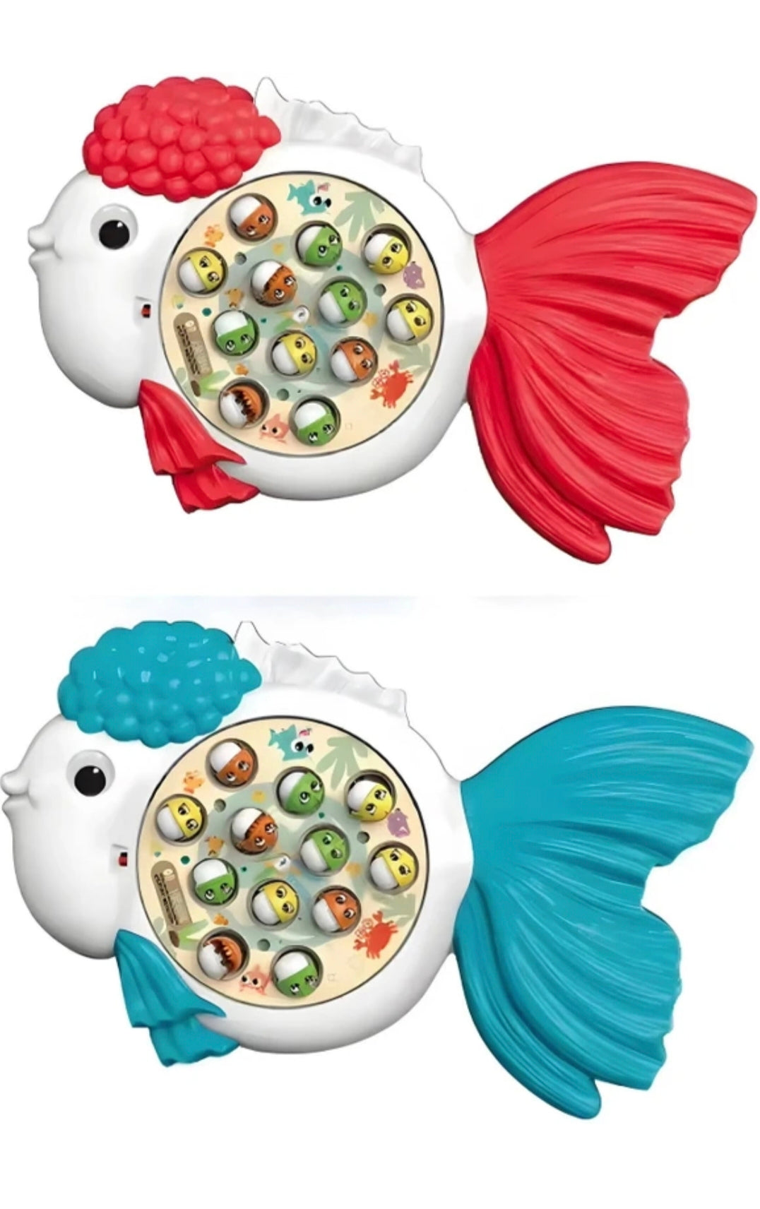 Gold Fish Fishing Game Toy for Kids 3+ Years | Rotating Musical Fishing Tray with Magnetic Fish & Rods