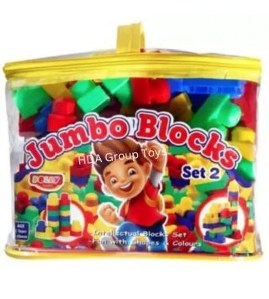 Kids Building Blocks Set with Storage Bag – Colorful Educational Construction Toy