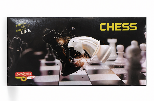 Chess Board Game Set with Folding Board | Staunton Style Chess Pieces | Classic Strategy Game for Kids & Adults