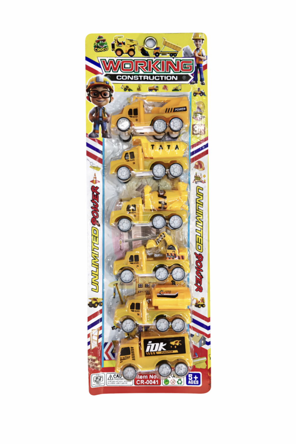 Construction Vehicle Toy Set for Kids (Pack of 6), Mini Construction Trucks – Dump Truck, Cement Mixer, Bulldozer, Forklift, Backhoe Loader & More (Ages 3+)