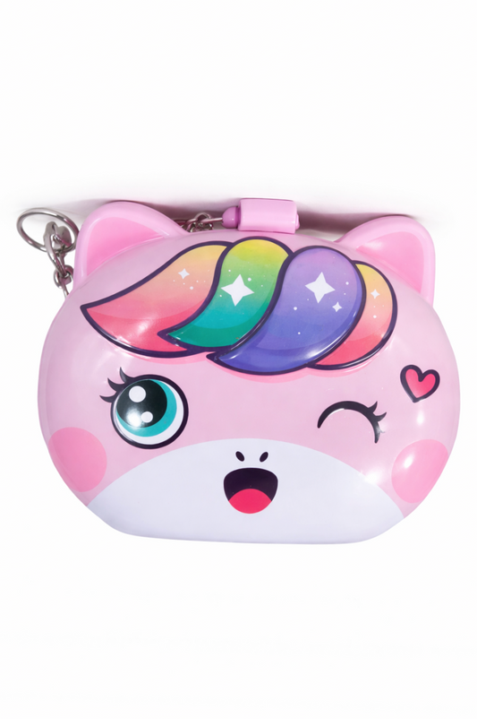 Cute Unicorn Piggy Bank for Kids with Lock & Key | Cartoon Money Saving Box with Handle | Coin Bank for Boys & Girls