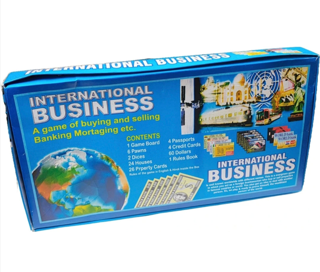 International Business Board Game for Kids & Family, Property Trading Game with Money