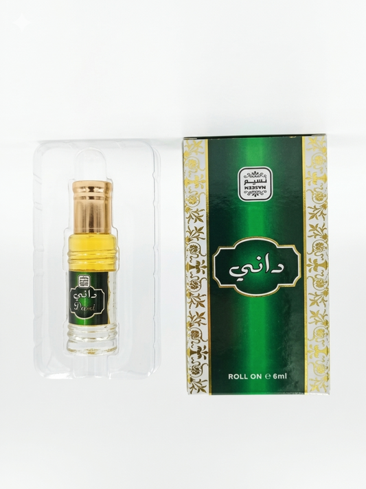 Dani Attar Roll On Perfume Oil 6ml – Alcohol-Free Long Lasting Ittar for Men & Women – Premium Naseem Fragrance with Smooth Roll-On Applicator – Travel Size Arabic Perfume Oil