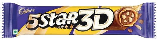 Cadbury 5 Star 3D Chocolate Bar | Crunchy Caramel & Chocolate Filled Bar | Delicious Snack for Travel, Study & Leisure Moments