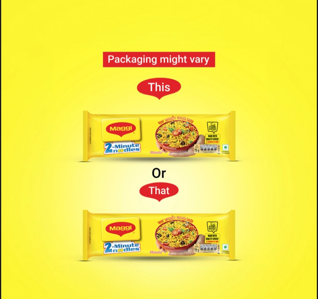 Maggi 2-Minute Instant Noodles Masala | Classic Masala Flavor | Quick & Easy Snack | Vegetarian Noodles | Ready in 2 Minutes