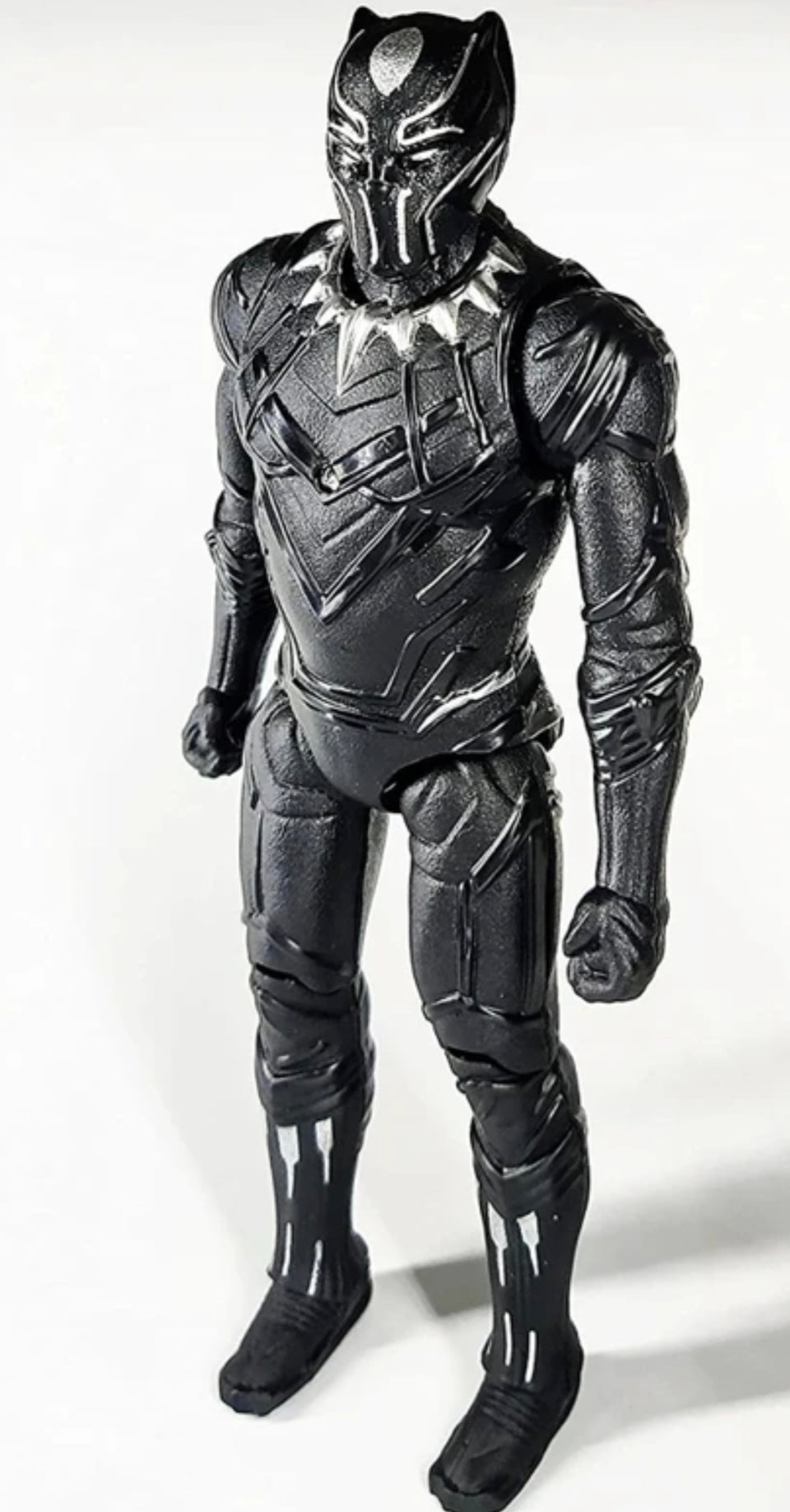 Superhero Action Figure Toy for Kids, Black Panther Style Figure with Movable Joints, Collectible Hero Toy for Boys & Girls, Durable Kids Toy (3+ Years)