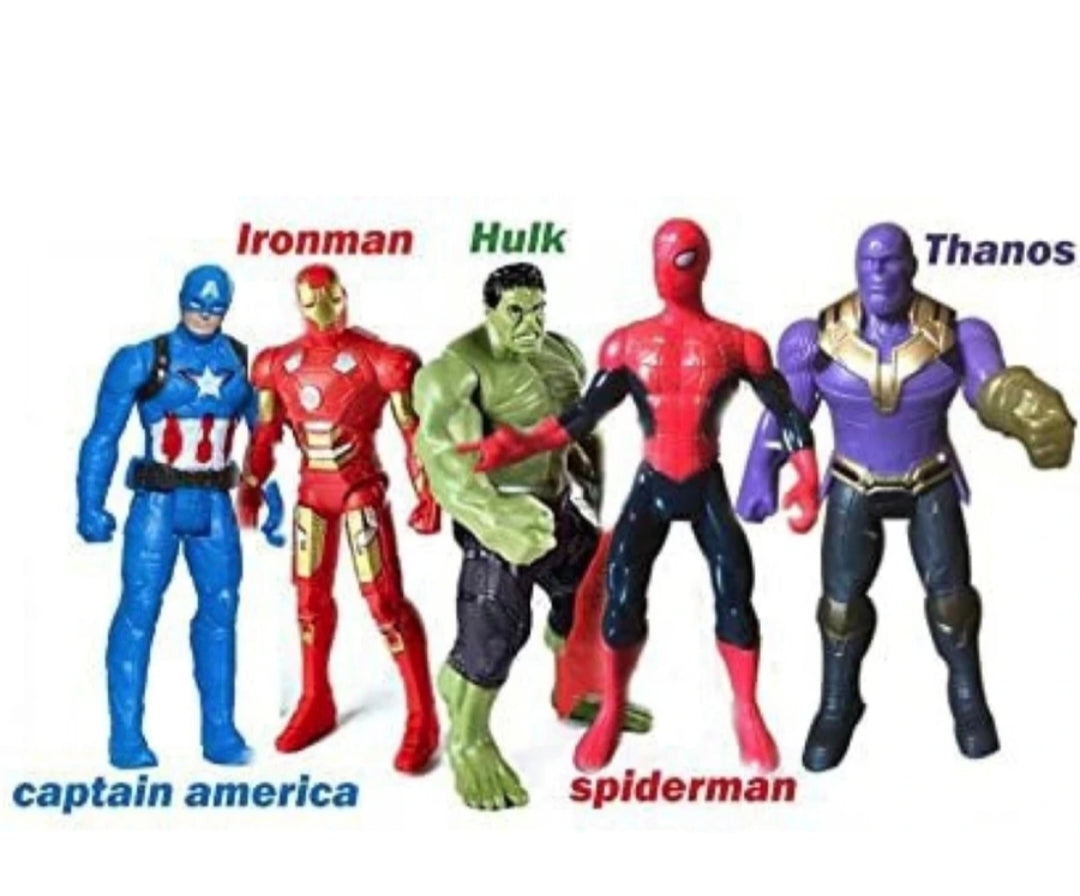 Superhero Action Figure Set for Kids, 5-Piece Mini Hero Figures with Accessories, Collectible Toy Figures Set for Boys & Girls, Durable Kids Toys (4.5 Inch, 3+ Years)