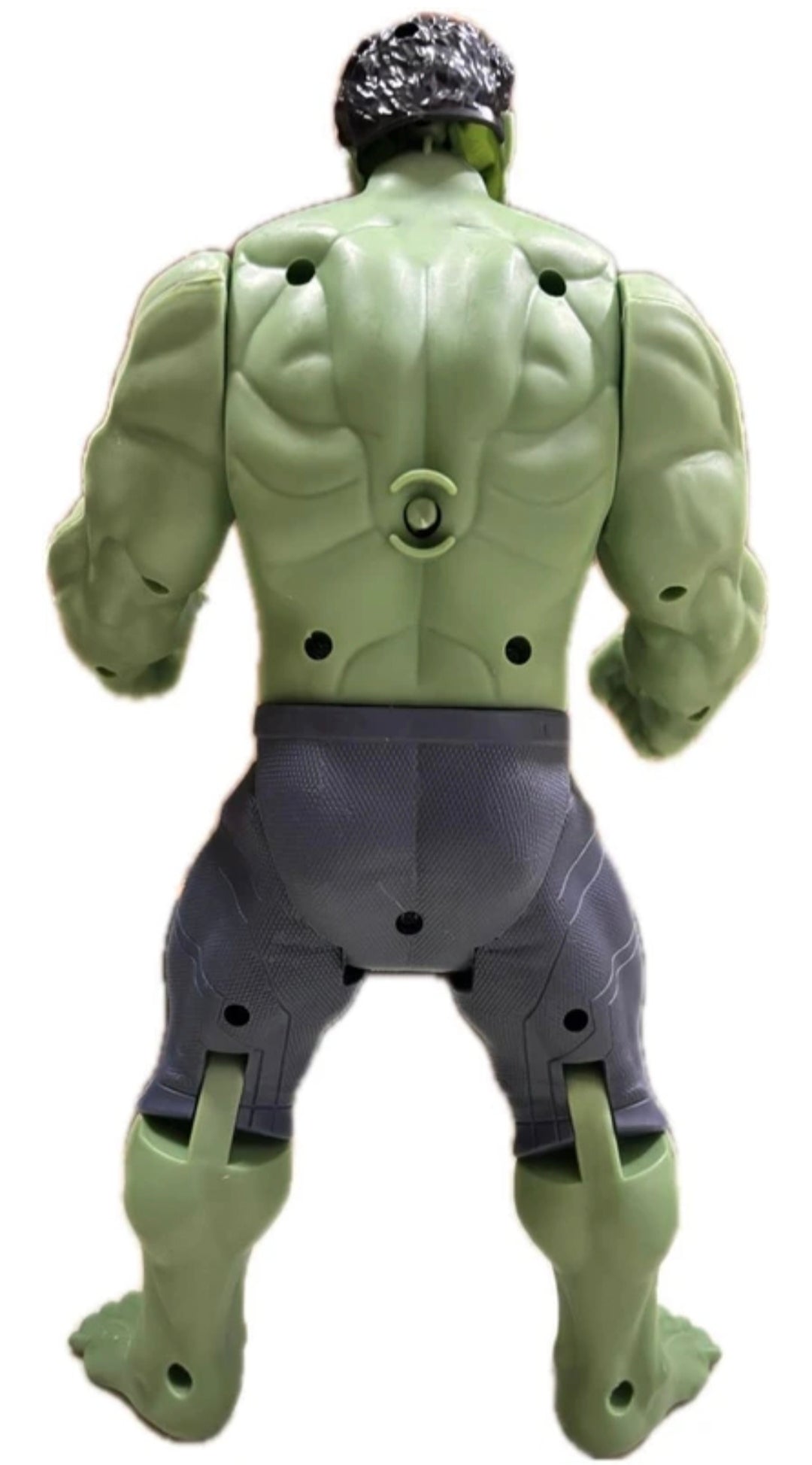 Superhero Action Figure Toy for Kids, Hulk Style Green Hero Figure with Light & Movable Joints, Big Muscle Action Toy for Boys & Girls (3+ Years)