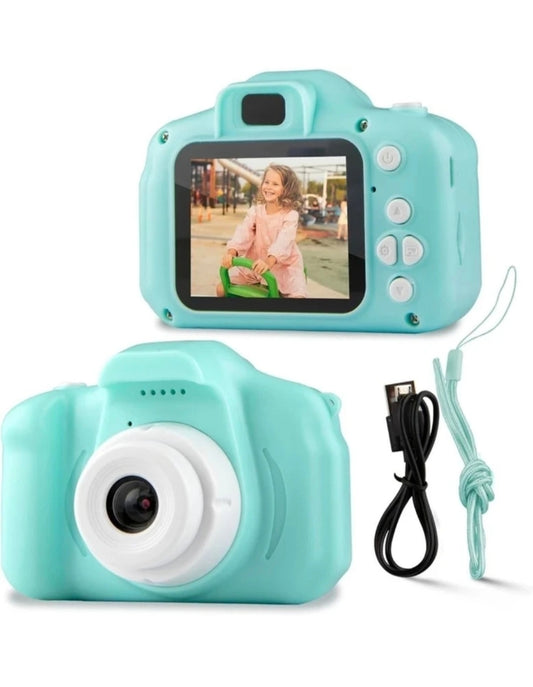 Kids Digital Camera for Children, Mini Photo & Video Camera with Screen, Rechargeable Toy Camera with MicroSD Support