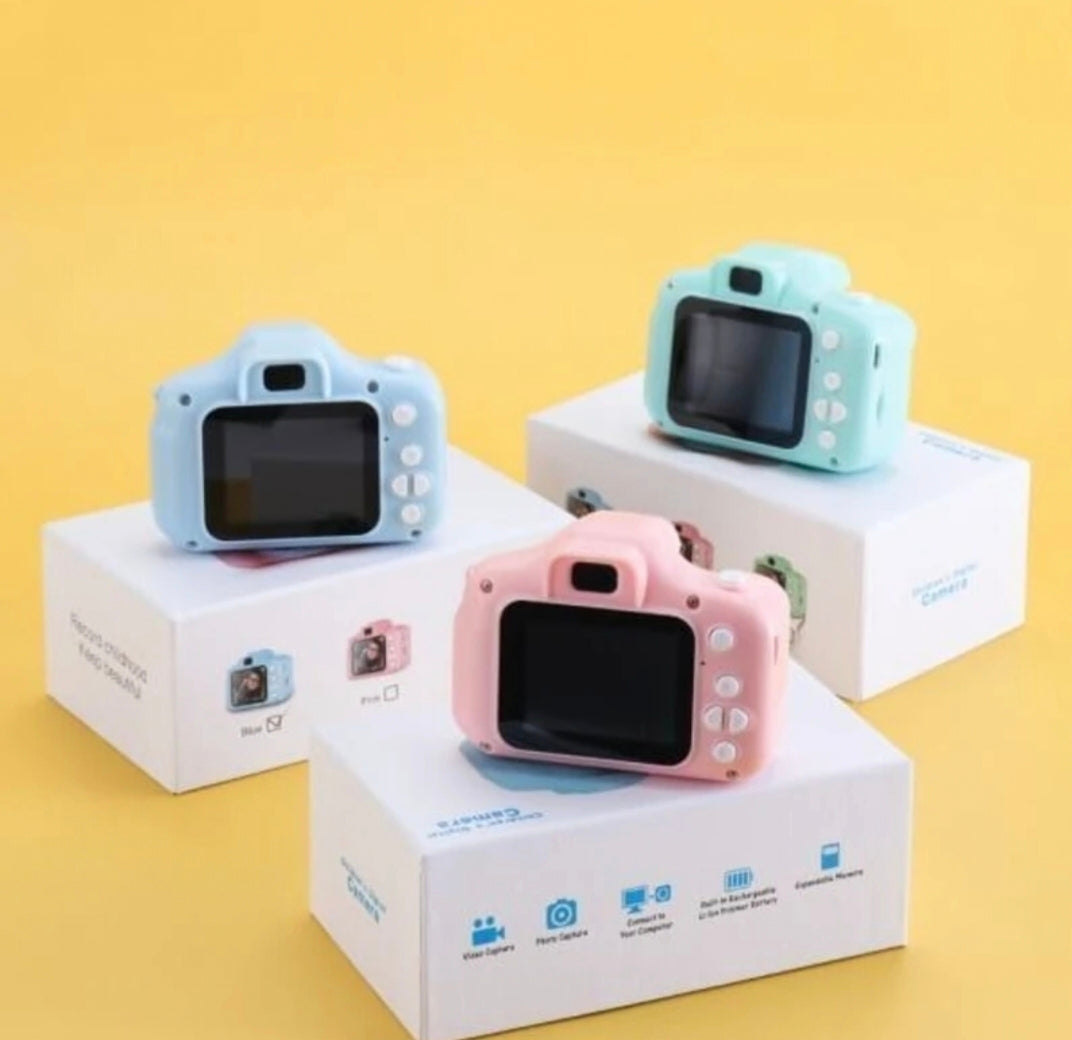Kids Digital Camera for Children, Mini Photo & Video Camera with Screen, Rechargeable Toy Camera with MicroSD Support